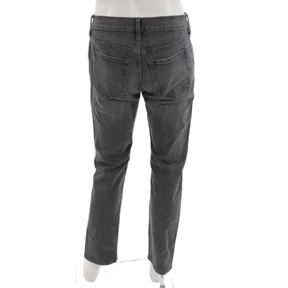 J Crew Mens Straight Gray Jeans 99% Cotton Button Size 30 - Picture 3 of 6